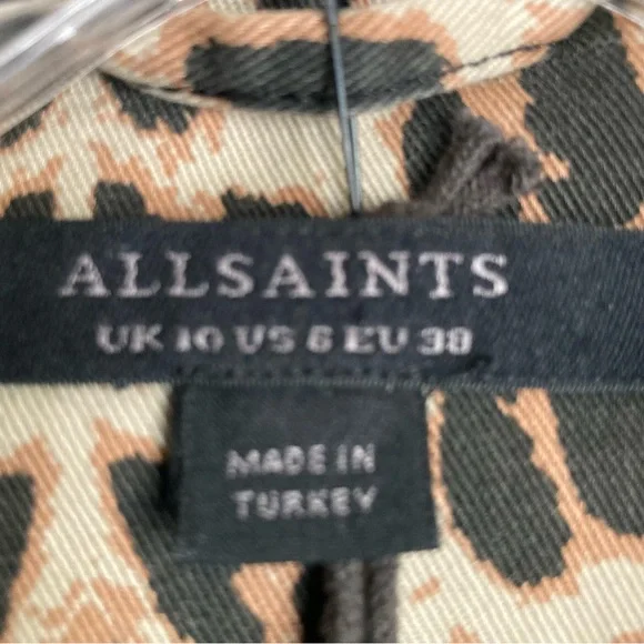 All Saints Leopard Print Button Down Shirt - Picture 9 of 11